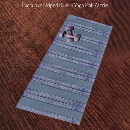 Tapete De Yoga Executivo Striped-Blue-II