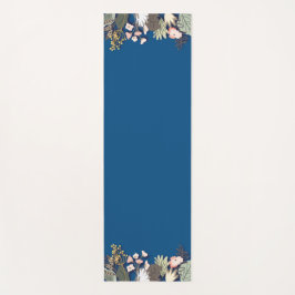 Tapete De Yoga Exercício De Malhação Elegante Floral