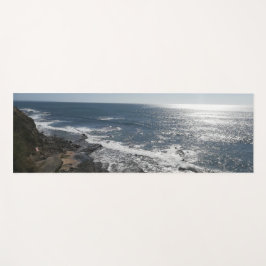 Tapete De Yoga Exercício de Ondas de Praia no Oceano Português