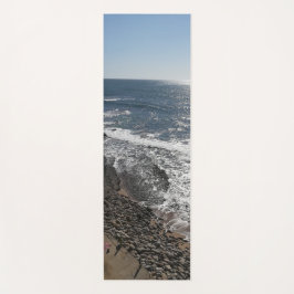 Tapete De Yoga Exercício de praia no Oceano Portugal