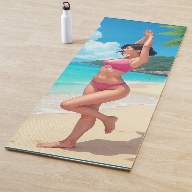 Tapete De Yoga Exercício na praia (Created out of a desire to sustainably bring the beauty of art yoga mat!)