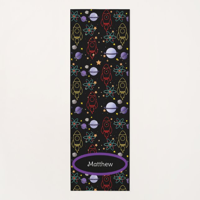 Tapete De Yoga Exercício Personalizado de Espaço Retroativo (Frente)