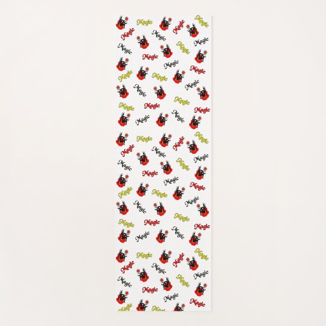 Tapete De Yoga Fada Mágica numa flor (Frente)