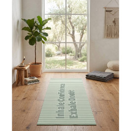 Tapete De Yoga Faixa Listrada Motivacional Personalizada