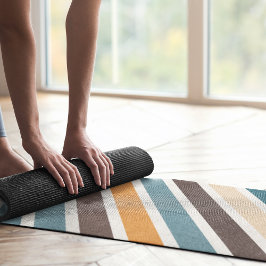 Tapete De Yoga faixas diagonais