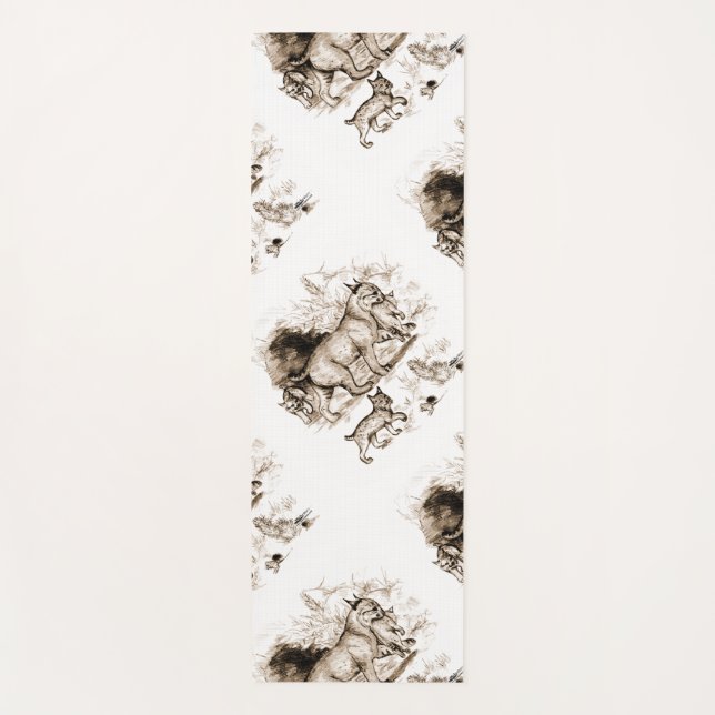 Tapete De Yoga Família Bobcat (Frente)