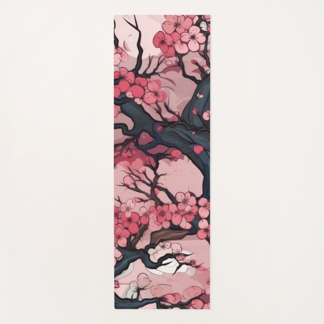 Tapete De Yoga Fantasy Cherry Blossom Dreamscape (Frente)