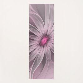 Tapete De Yoga Fantasy Flower Abstrato Plum Floral Arte Fractal