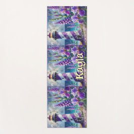 Tapete De Yoga Farol Roxo com Foxglove & Iris Personalizado