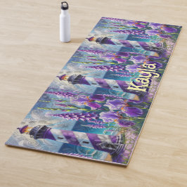 Tapete De Yoga Farol Roxo com Foxglove & Iris Personalizado