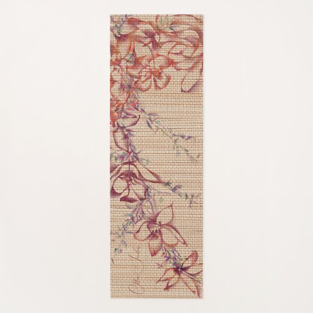 Tapete De Yoga Faux Bamboo Original Art Yoga Mat (Frente)