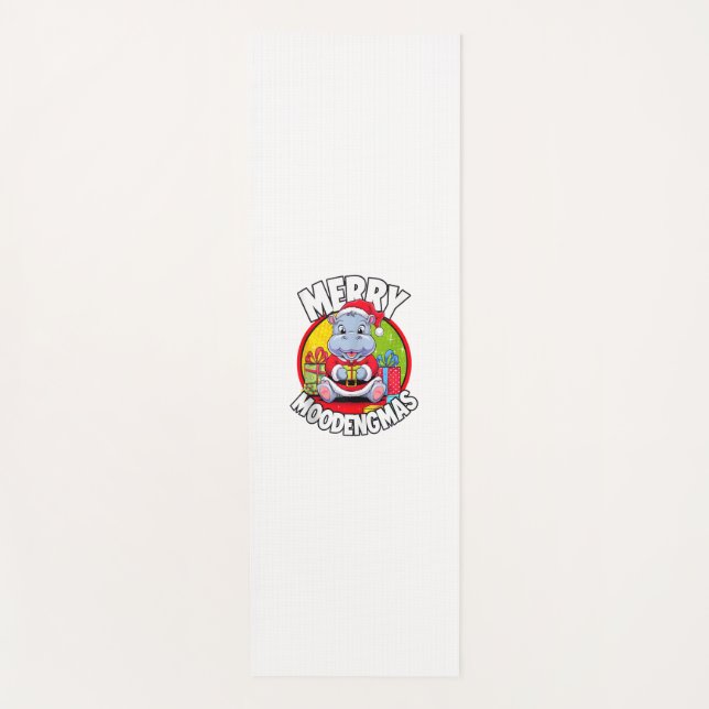Tapete De Yoga Feliz Moo Deng Moodengmas Bebê Hippo Chr (Frente)