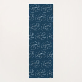 Tapete De Yoga FELIZ por escolha - Nuvens Negrito - W