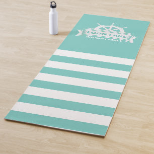 Tapete De Yoga Férias de Nome da Família Lake House