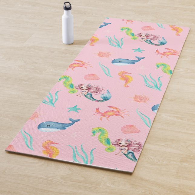 Tapete De Yoga Festa de garota de aniversário do arco-íris de bal (In Situ)