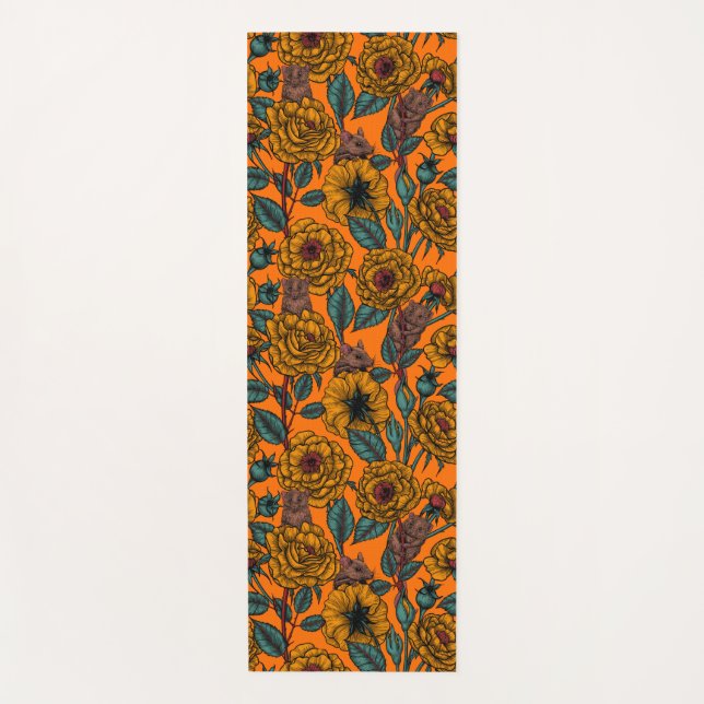 Tapete De Yoga Festa de ratos retrorreflectores (Frente)