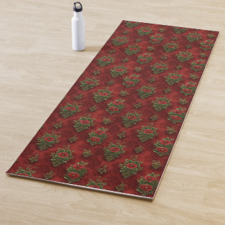 Tapete De Yoga Festive Damask 