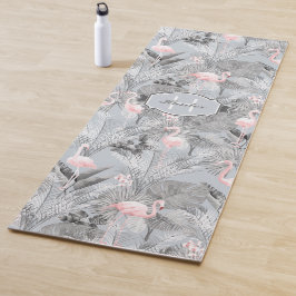 Tapete De Yoga Flamingo Orchid Pattern Tropical ID868