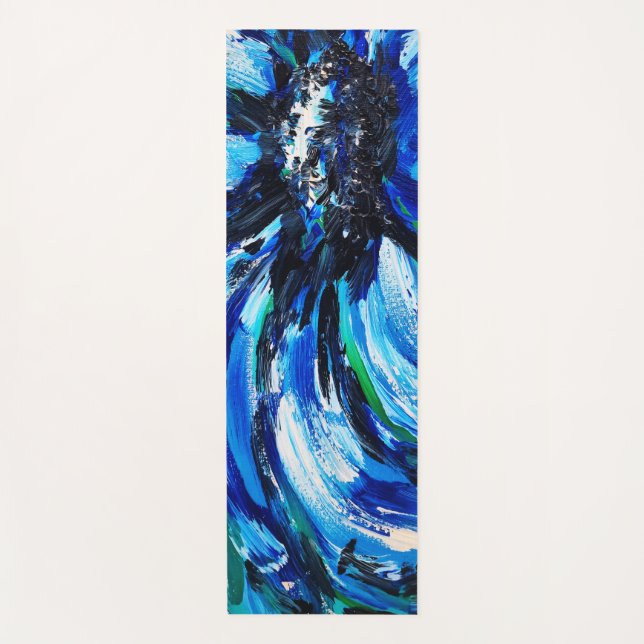 Tapete De Yoga Fleur bleue (Frente)
