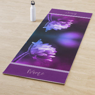 Tapete De Yoga Flor À Luz Do Sol Personalizado