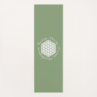 Tapete De Yoga Flor da Vida Ho'oponopono