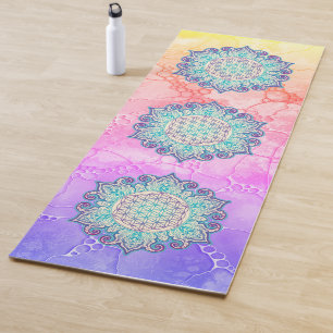 Tapete De Yoga Flor Da Vida - Índia Mandala 2