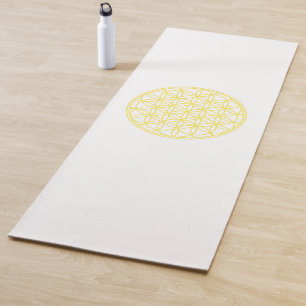 Tapete De Yoga Flor Da Vida Sagrada Geometria