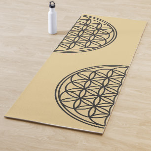 Tapete De Yoga FLOR DA VIDA - Símbolo de Geometria Sagrado 1