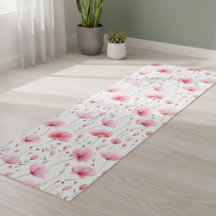 Flor de Campo Aguarela Rosa 