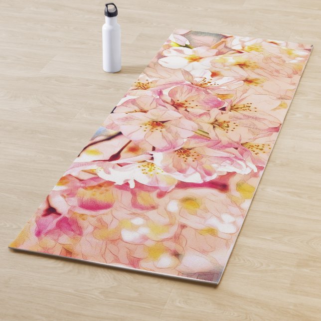 Tapete De Yoga Flor de Cereja Japonês (In Situ)