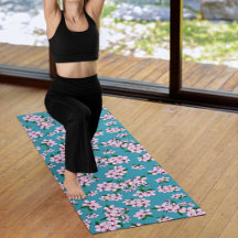 Flor de cerejeira rosa elegante em aquarela