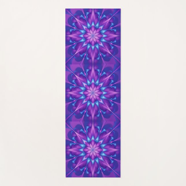 Tapete De Yoga Flor de Lua Roxa (Frente)