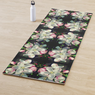 Tapete De Yoga Flor de Primavera de Caranguejo bonito Brilha Abst