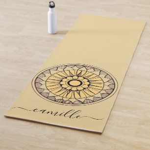 Tapete De Yoga Flor Mandala Personalizada Yoga Mat
