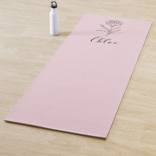 Tapete De Yoga Flor Personalizada de Nascimento do Cravo de Janei