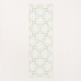 Tapete De Yoga Floral Geométrico Neutro Suave