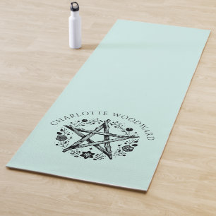 Tapete De Yoga Floral Natureza Personalizada
