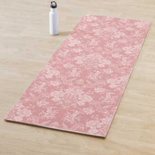 Tapete De Yoga Floral Romântico-Imagem-Pastel-Rosa