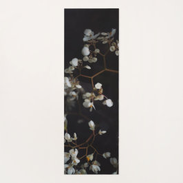 Tapete De Yoga Flores Brancas Temperamentais