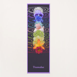 Tapete De Yoga Flores Chakra para a Meditação Zen Yoga Namaste