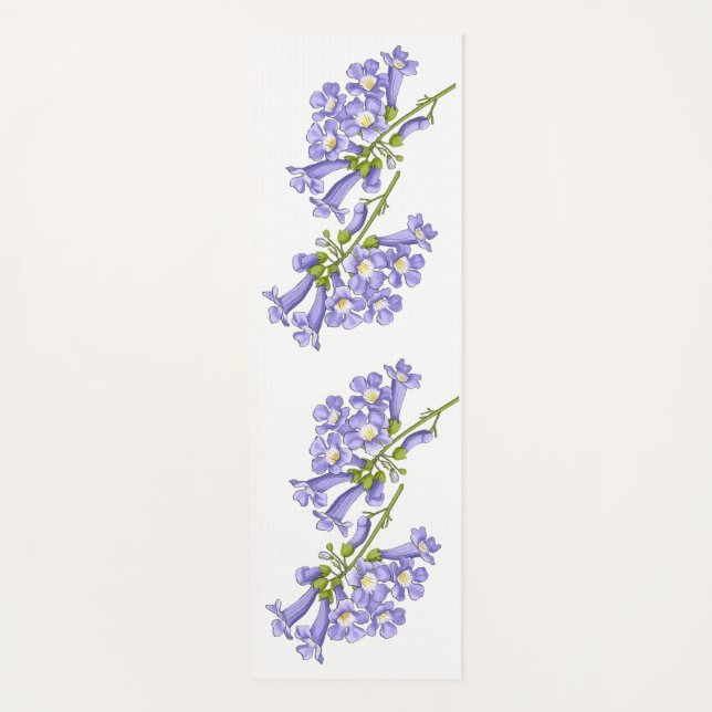 Tapete De Yoga Flores do Brasil jacaranda (Frente)