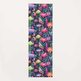 Tapete De Yoga Flores do mar - Jardim dos fundos marinhos