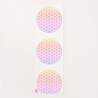 Tapete De Yoga Flower of Life / Sacred Geometry Yoga Mat
