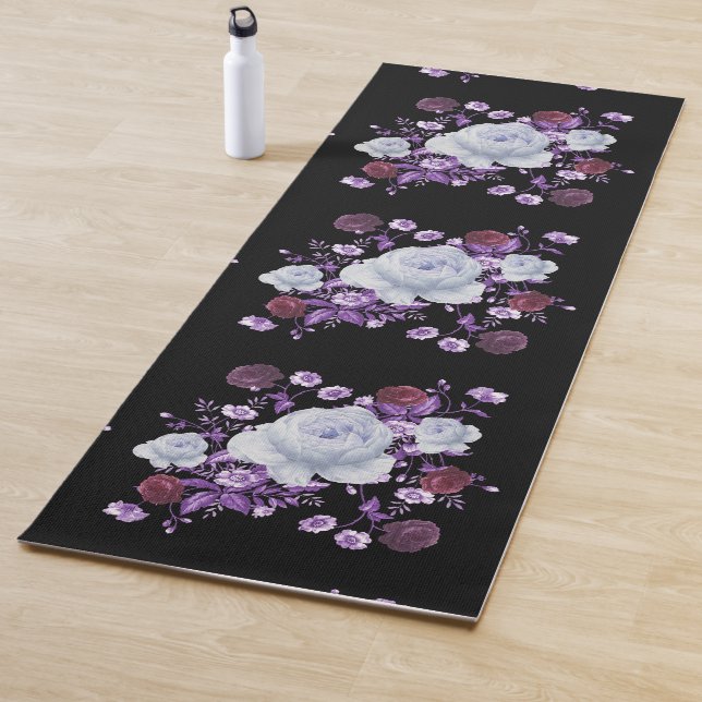 TAPETE DE YOGA FLUXAS DE LÍNGUA,ANTECEDENTES NEGROS (In Situ)