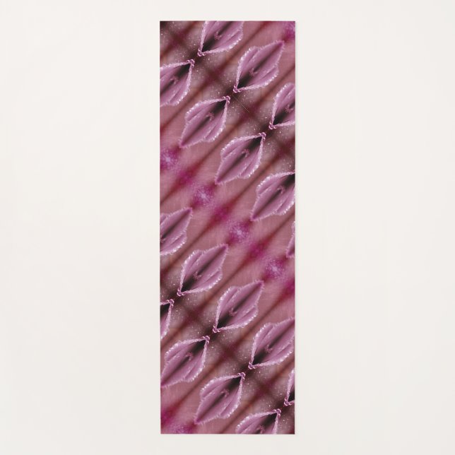 Tapete De Yoga Fog x Pinkey Rosa Ikat 9 (Frente)