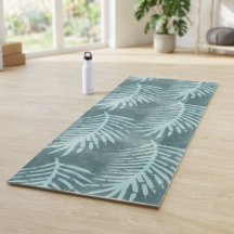 Folha Botânica Tropical em Aquarela Verde Teal