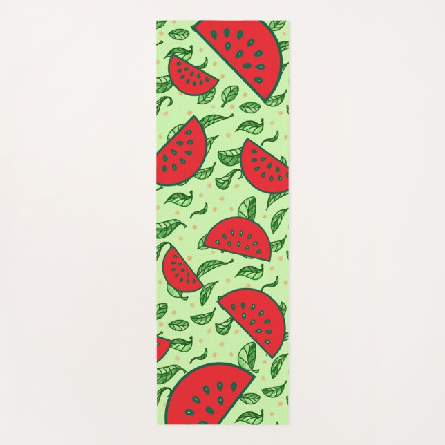 Tapete De Yoga Folha e Melancias (Frente)