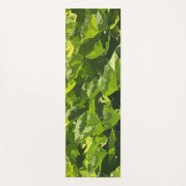 Tapete De Yoga Folhagem moderna das folhas de abstrato do Verão v
