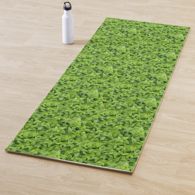 Tapete De Yoga Folhagem Verde (In Situ)