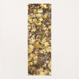 Tapete De Yoga Folhas Amarelas do outono